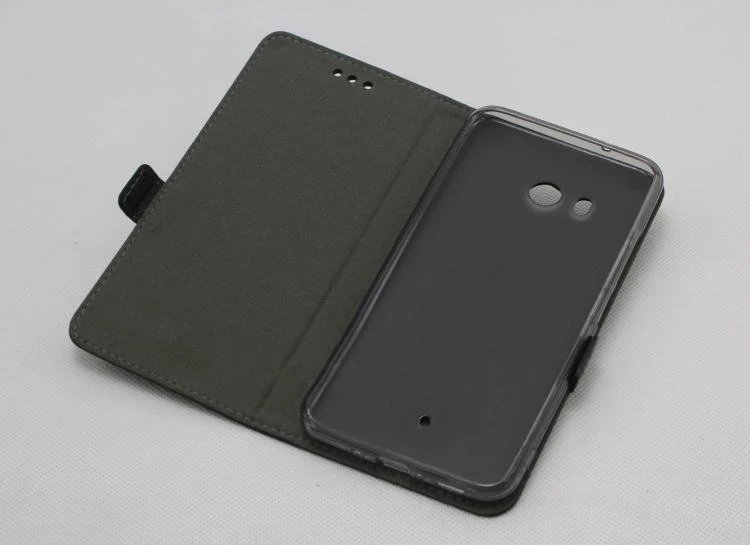 Новый модный роскошный настоящий чехол для HTC U11 кожаный флип-чехол телефона
