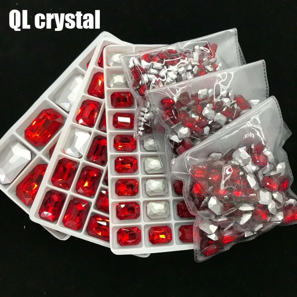 QL кристалл все размеры восьмиугольник Pointback горный хрусталь Высокое качество для