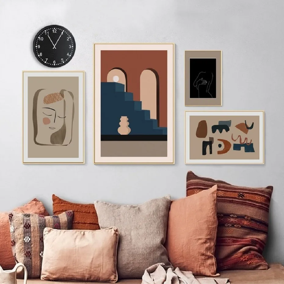Abstract Still Life Scandinavia Nordic Posters Canvas Painting Prints Wall Art POP Pictures for Living Room Home Decor Gift
