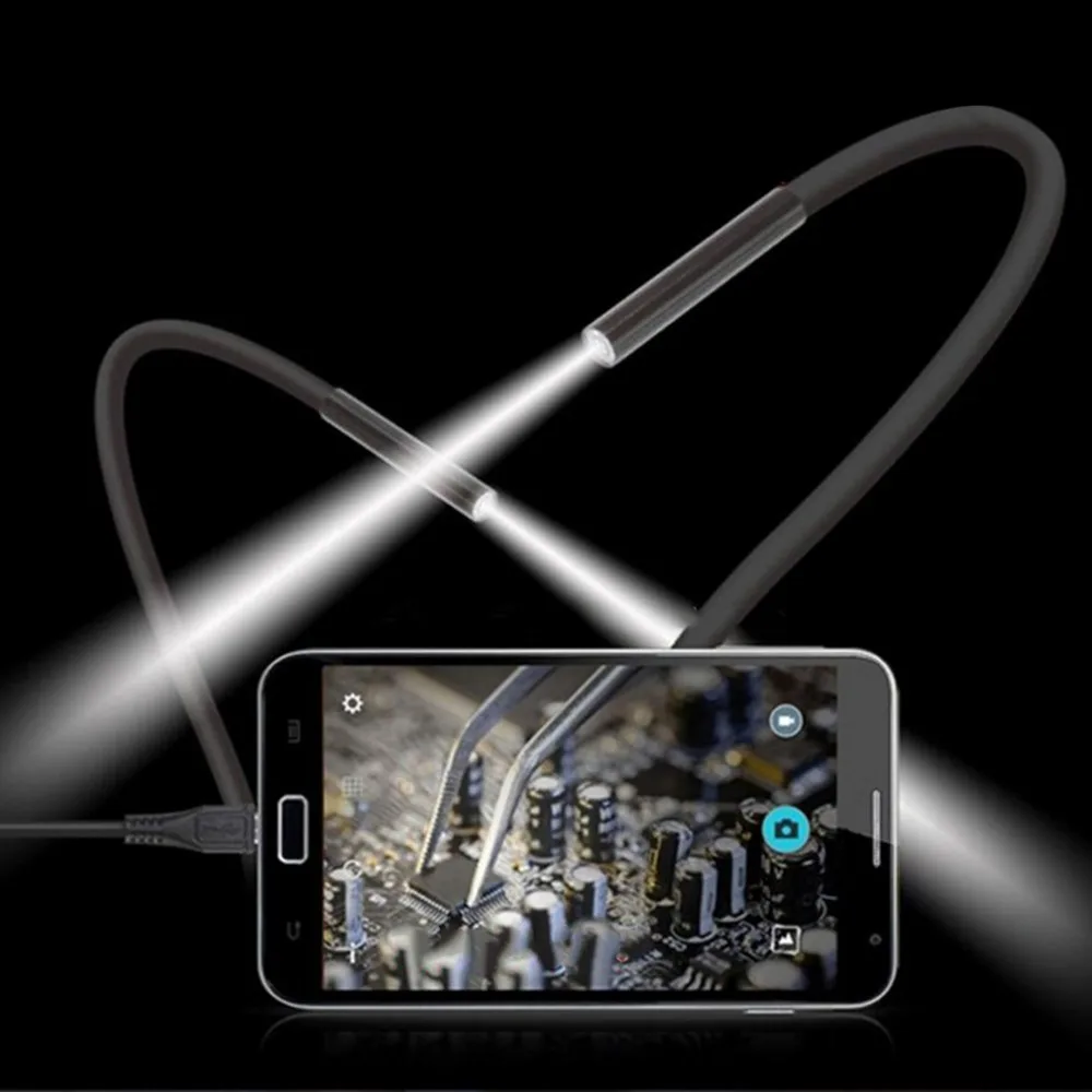 7 м мм объектив водонепроницаемый мини USB эндоскоп инспекционная Труба Камера