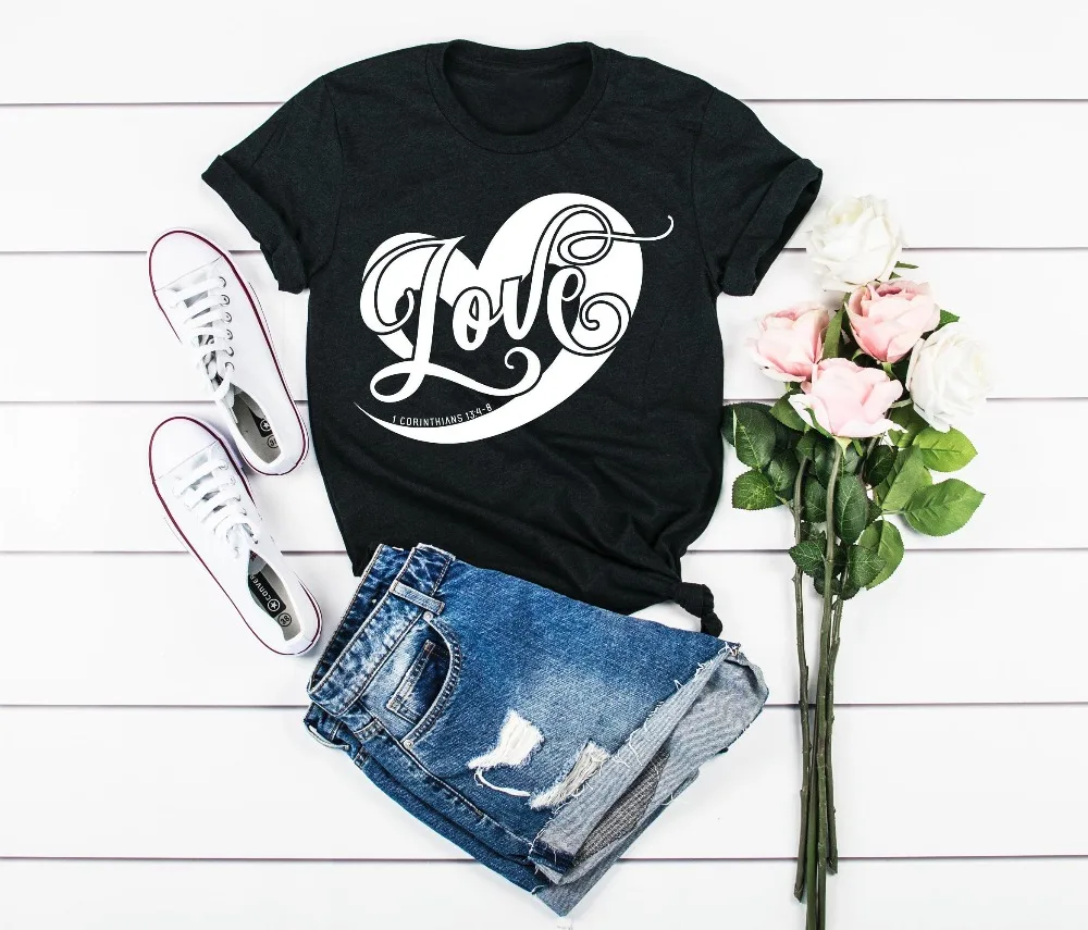 Любовь не только красива в виде футболки кор 13 для возрастов от 4 до 8 лет любовь