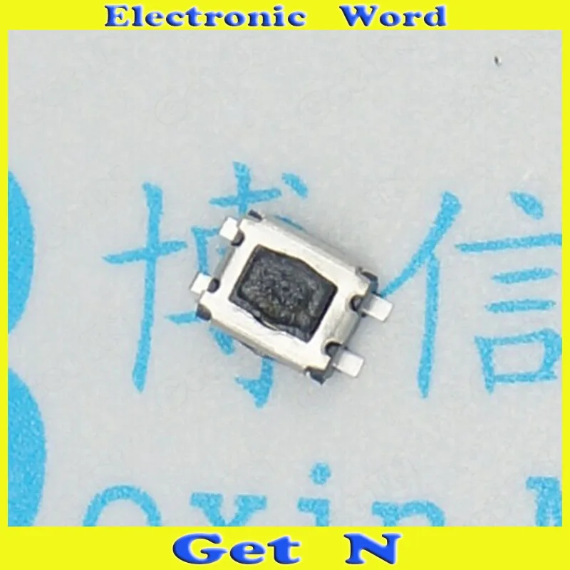 

50pcs 3*4 Round Square Button Switch White 4-Pin SMD Switch White Electronics