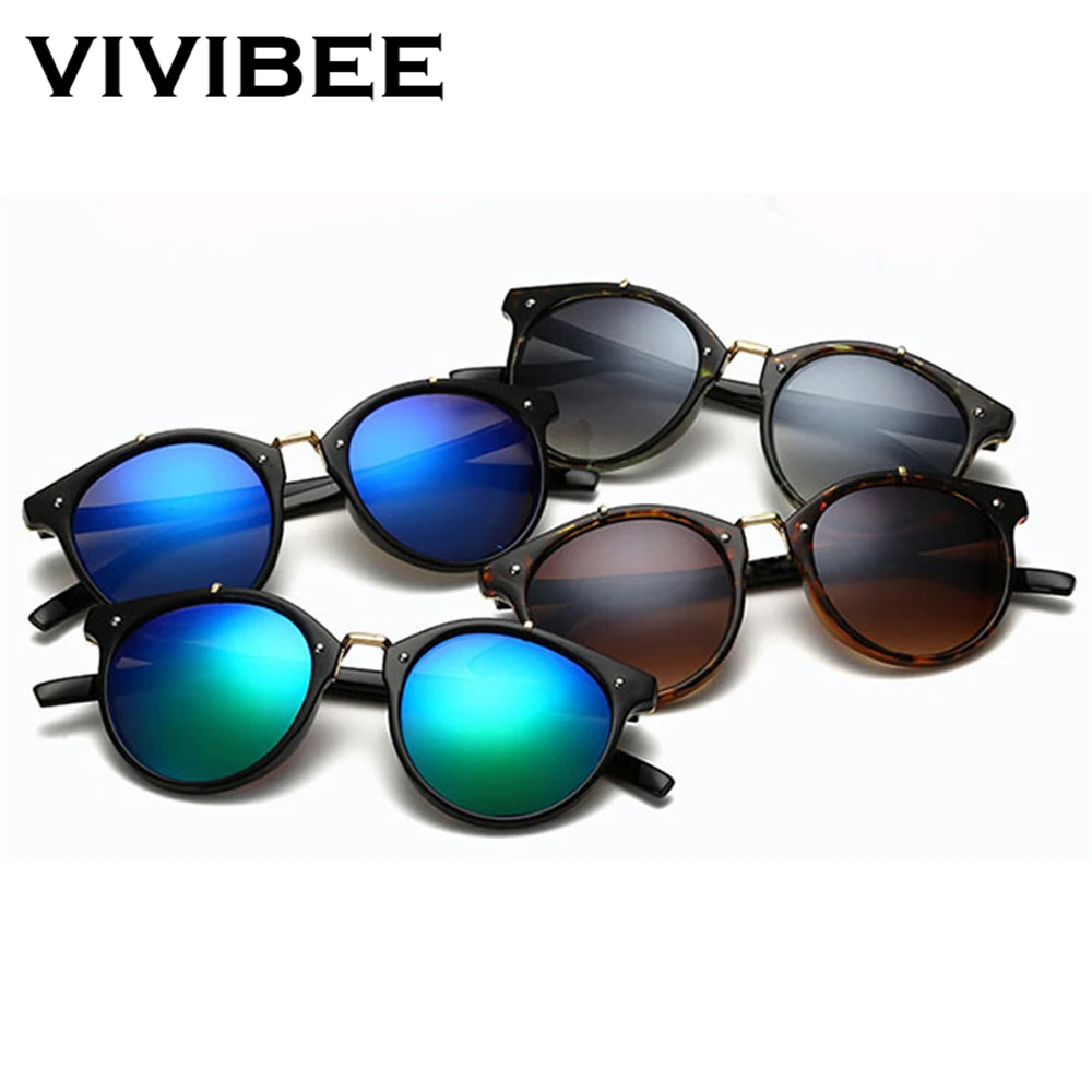 VIVIBEE 2021 Trending Sunglasses Square Women Vintage Luxury Mirror Sun Glasses Brand Designer Womans Gradient Shades Аксессуары для