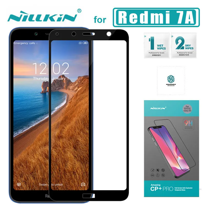 Для Xiaomi Redmi Note 8 Pro 7A K20 стекло Nillkin CP + PRO Полное покрытие закаленное Защита экрана |