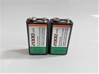2pcslot shseja 2000mah 9v rechargeable battery 9 volt ni mh battery for microphone free shipping
