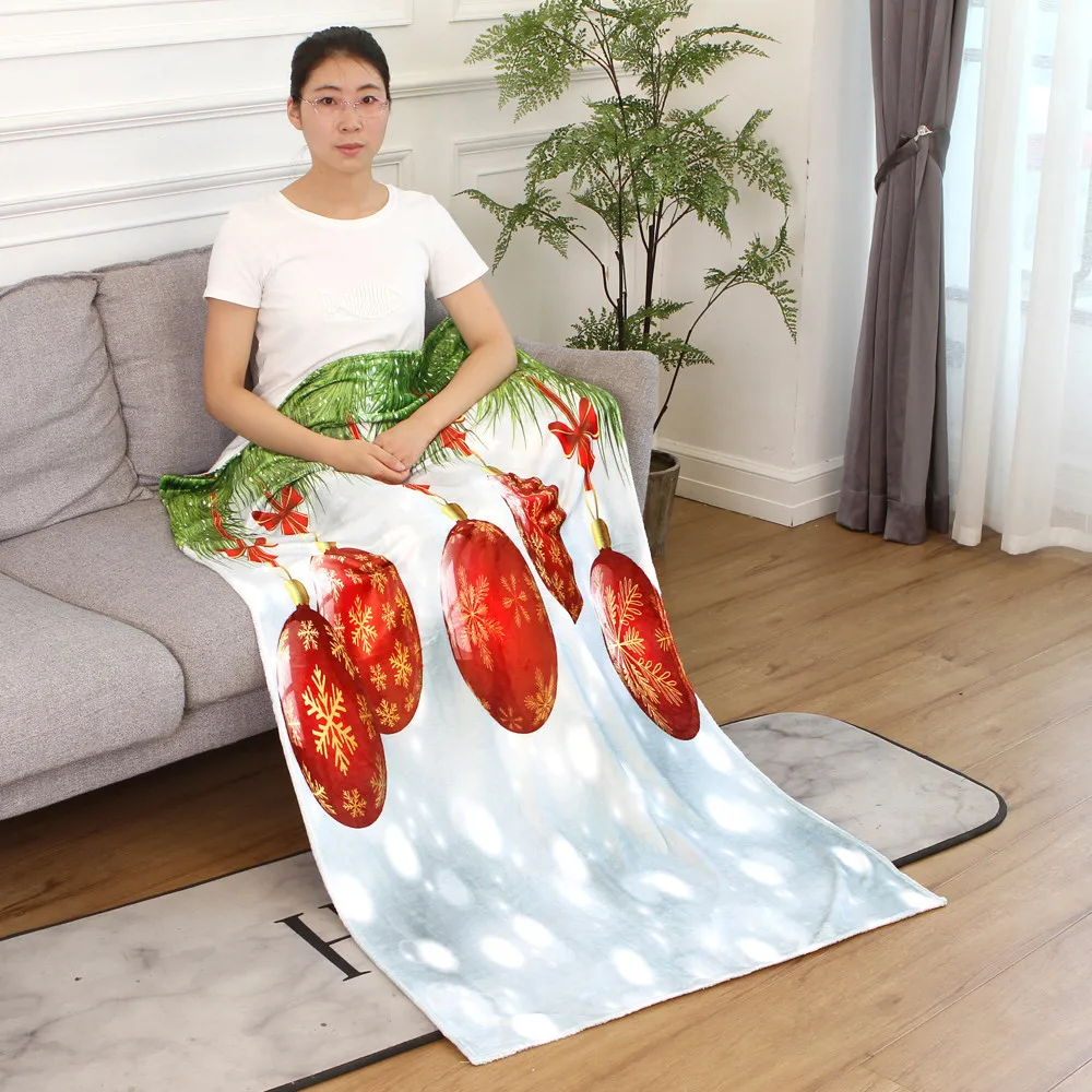 Christmas Blanket Flannel Fabric Sofa Bed 70X100CM Home Garden Decorative Supplies Tool | Дом и сад