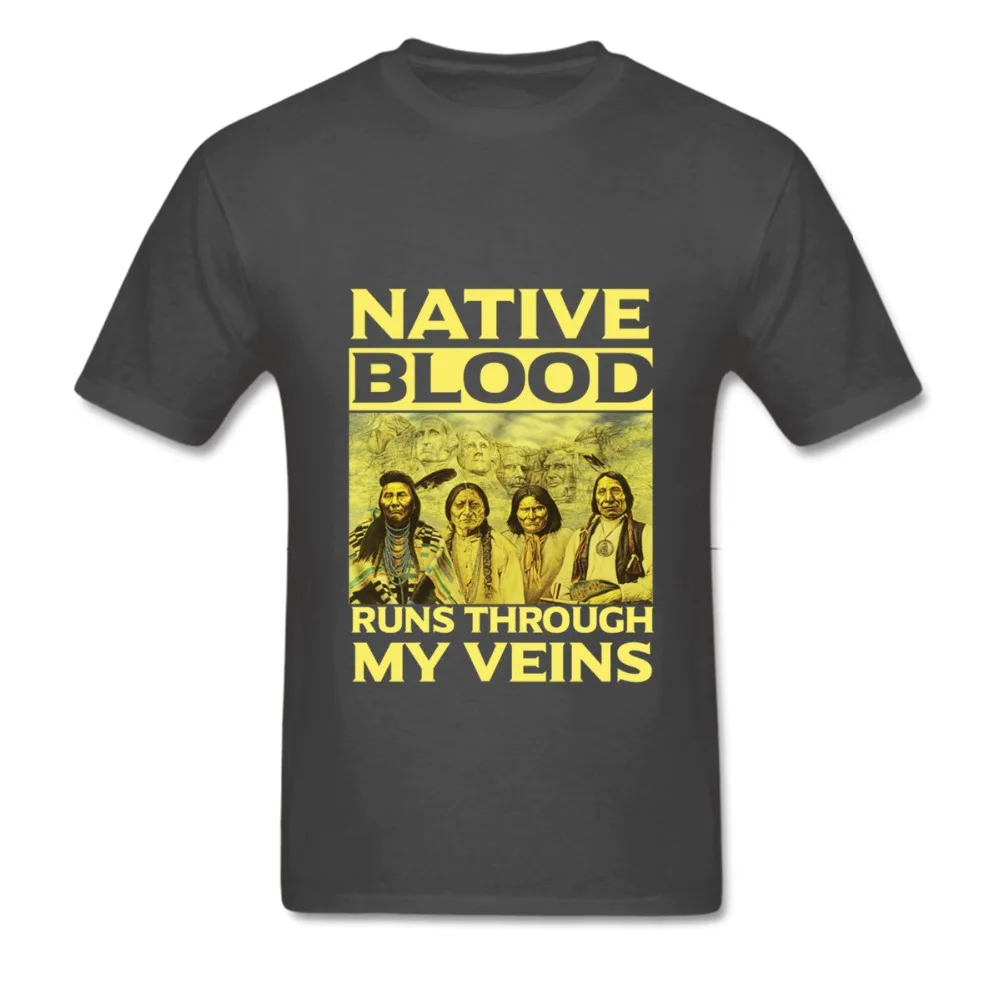 

American indian,Native blood runs through my veins T shirt for Man