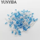 Синий светодиод 3 мм, синий светоизлучающий диод 100 шт.лот