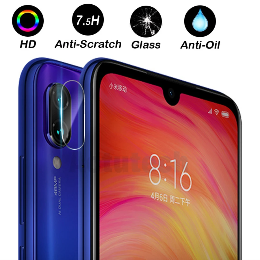 Закаленное стекло для объектива камеры Xiaomi Redmi Note 7 Защитное Pro Защитная пленка