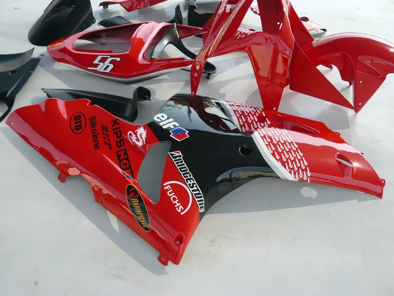 Custom Injection mold Fairing kit for KAWASAKI Ninja ZX6R 636 03 04 ZX 6R 2003 2004 ABS Hot red black Fairings set+gifts KE32 | Автомобили