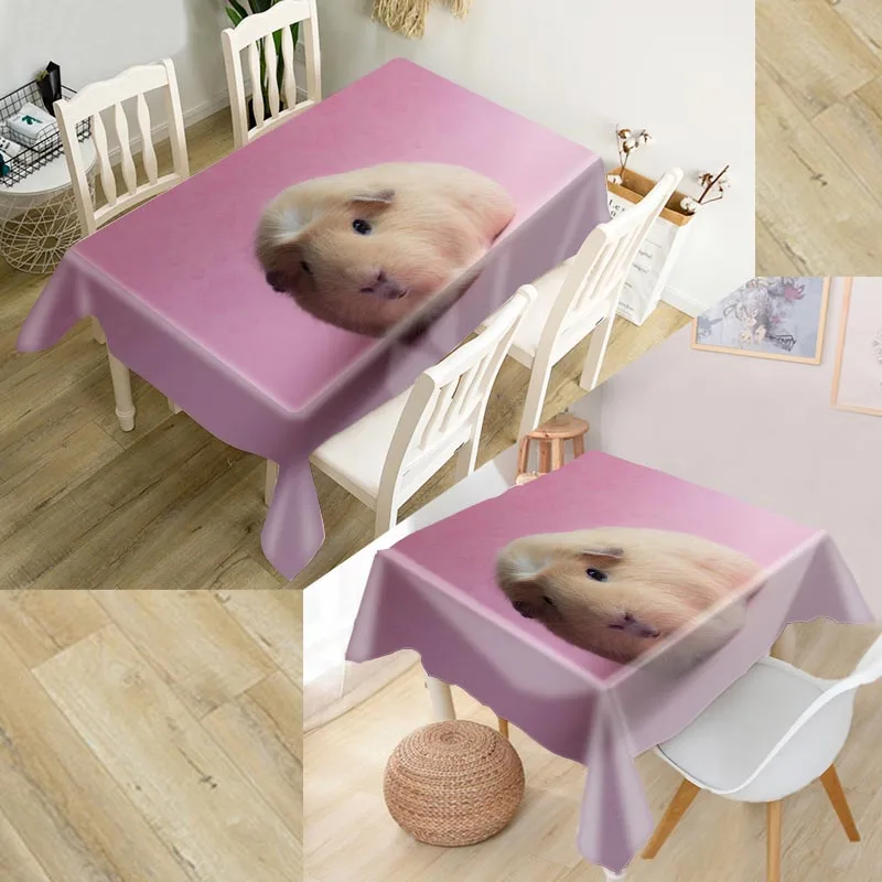 Nice Guinea Pig Tablecloth Waterproof Oxford Fabric Square/Rectangular For Wedding Table Cloth Cover TV Covers | Дом и сад