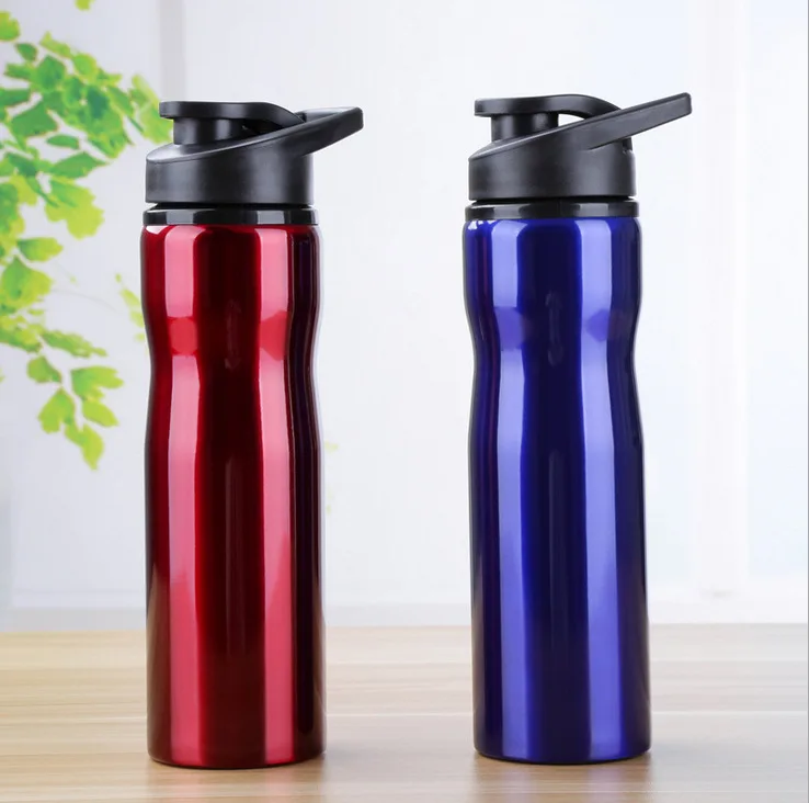 750 мл bpa-free нержавеющая сталь спортивный открытый горный чайник с принтом для выпечки портативная бутылка для воды с ручкой крышкой
