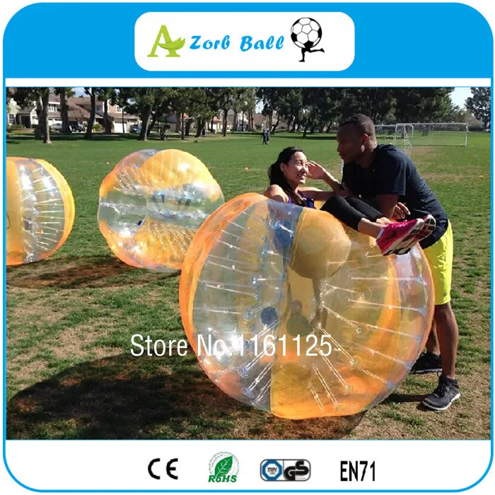 Бесплатная доставка Красочные 1 5 м ТПУ надувной пузырь футбол Зорб мяч игрушки