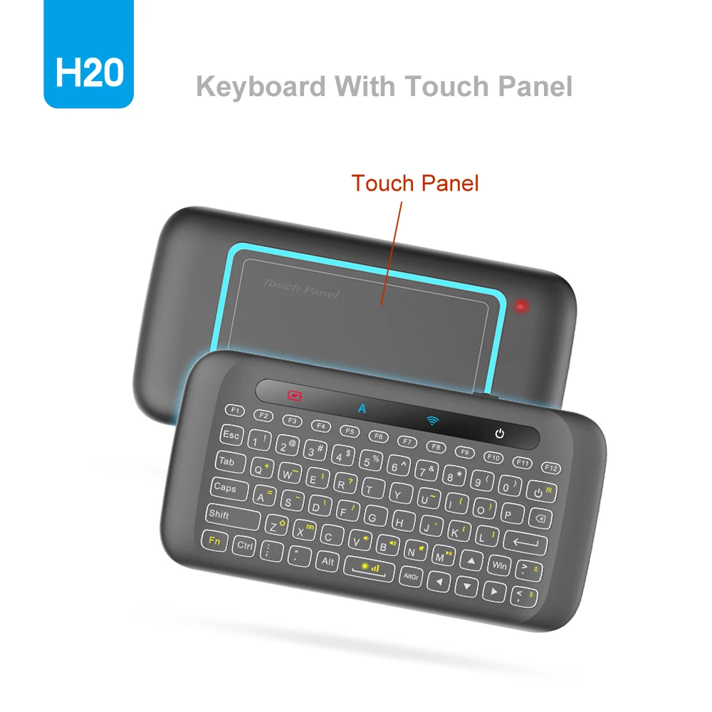 Mini Wireless Keyboard Backlight Touchpad Air mouse IR Leaning Remote Control For Andorid BOX Smart TV Windows H18 Plus | Компьютеры и