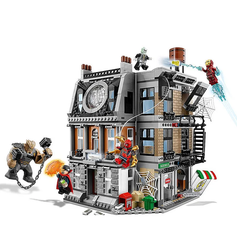 Marvel Мстители Бесконечность войны святилище Sanctorum Showdown Legoed Building Block мультфильм