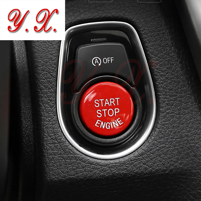 

Car Sticker For BMW F30 F10 F34 F15 F25 F48 X1 X3 X4 X5 X6 Car Engine Start Stop Button Red Color Replace Upgrade Car-Styling