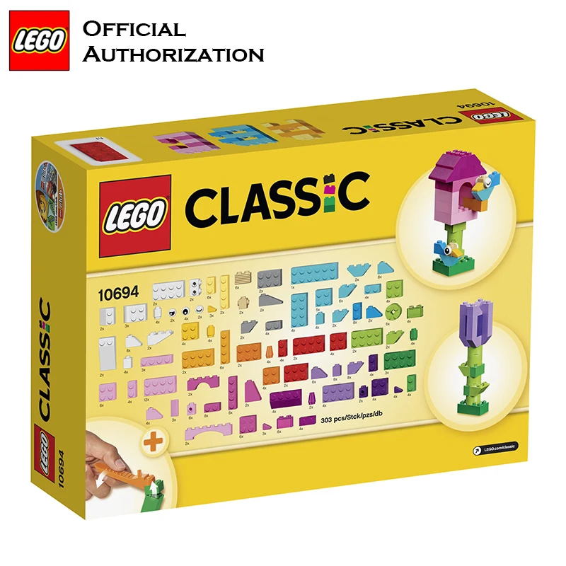 Lego 303 шт Классические серии строительные блоки коробка детская игрушка