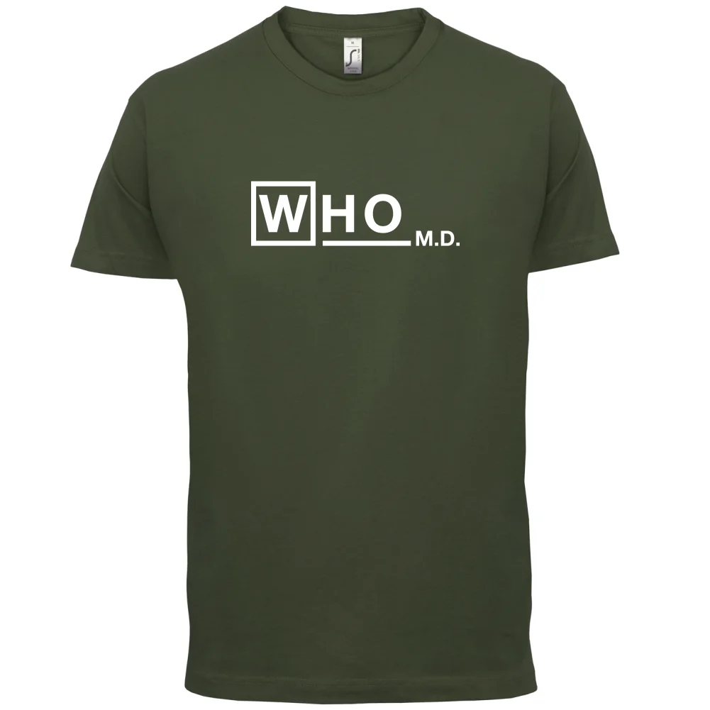 Who M.D-Мужская футболка-Doctor/House/Doctors/TV/Gift-sMans уникальная хлопковая футболка с