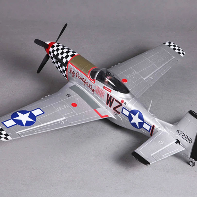 Мини самолет FMS 800 мм P51 радиоуправляемая модель Mustang V2 BBD 4CH 2S EPO PNP Warbird Hobby Avion