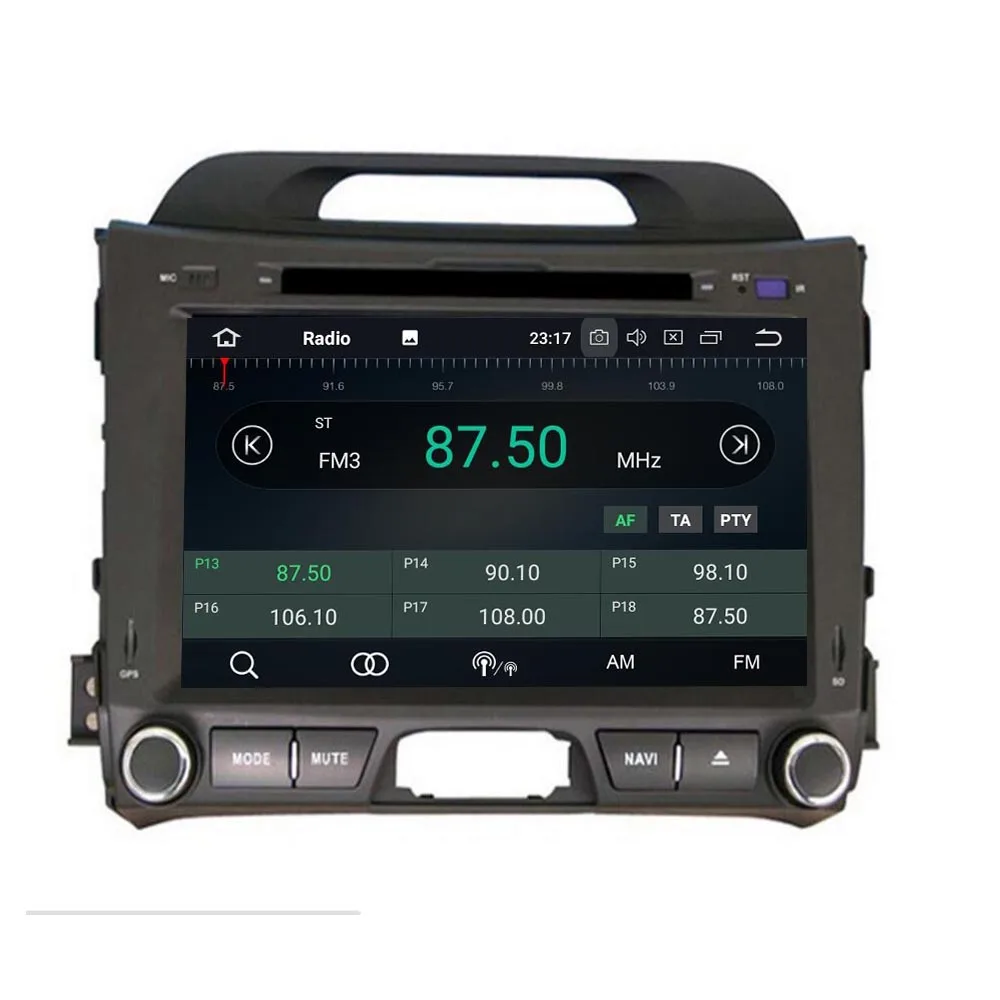 Автомобильная стерео-система 8 дюймов IPS Android 10 для Kia Sportage 2010-2014 GPS-навигация FM DVD