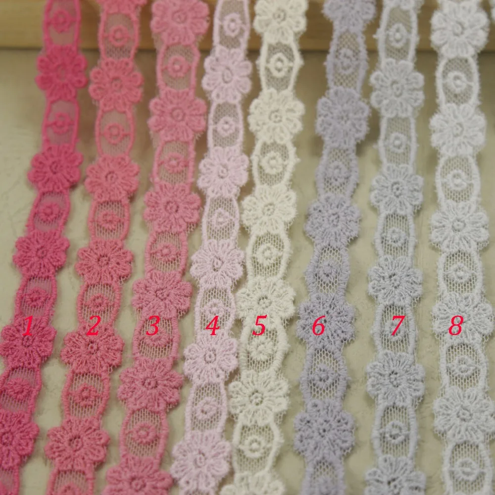 Акция 4 Ярда ширина 11 мм сетчатая Пряжа/сетка/марля вышитые кружева аксессуары|lace