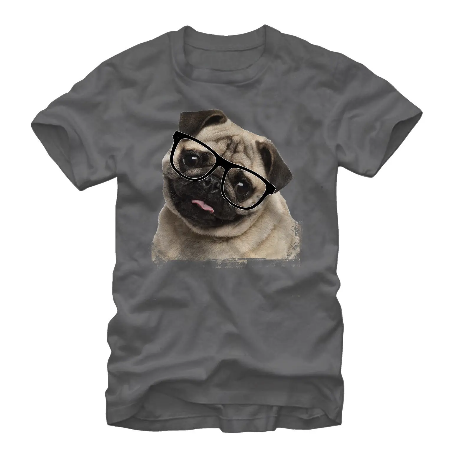 

Hot Sale Men T Shirt Fashion Lost Gods Pug Nerd Mens Graphic T Shirt Summer O-Neck Tops