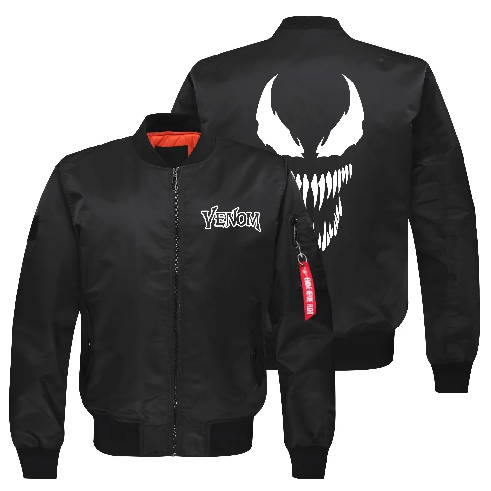 Куртка с капюшоном на молнии логотипом Eddie Эдвард Брок WISHOT VENOM | Мужская одежда