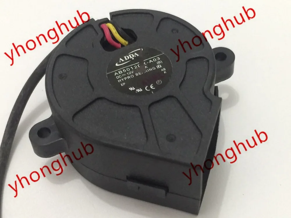 ADDA AB5012MX A03 Сервер охлаждающий вентилятор DC 12V 0.12A 50x50x20mm|blower fan|fan dcfan dc 12v |