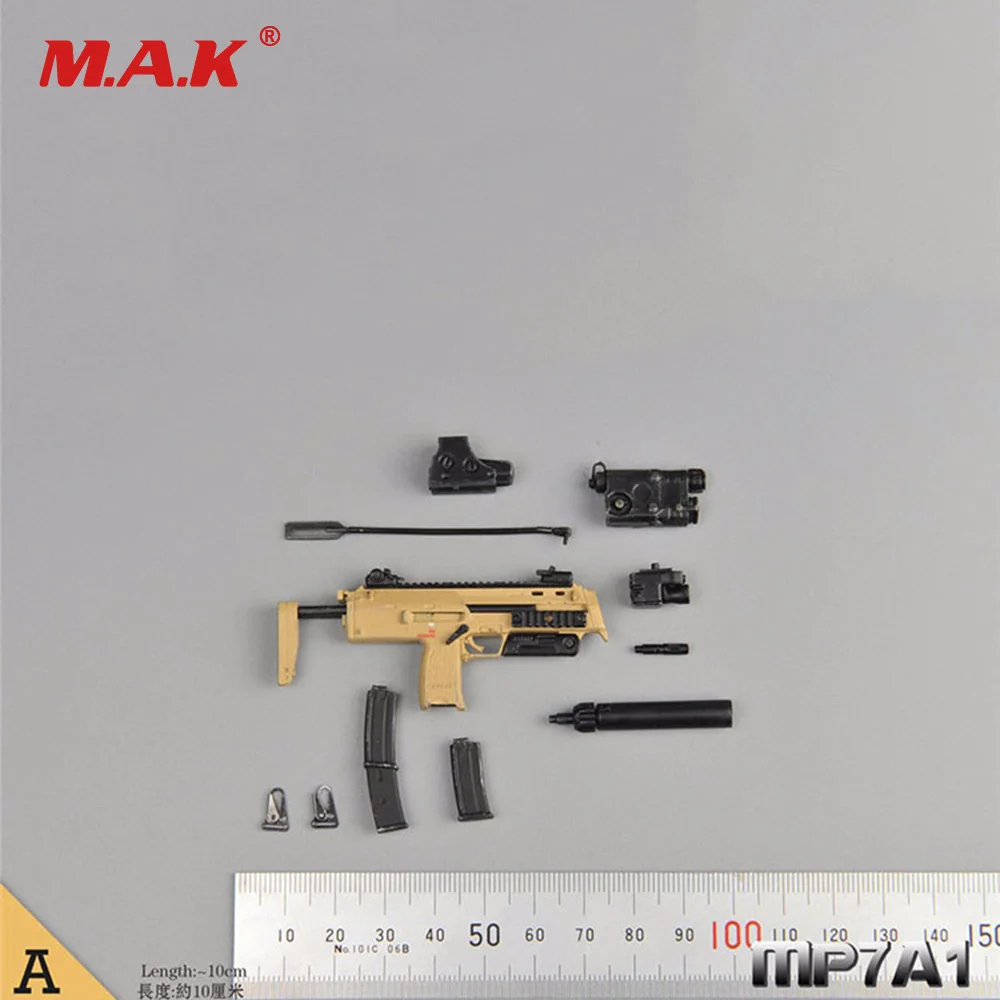 1/6 Scale Action Figure Gun Weapon Model Toys MP7A1 Submachine A/B/C 3 Colors | Игрушки и хобби
