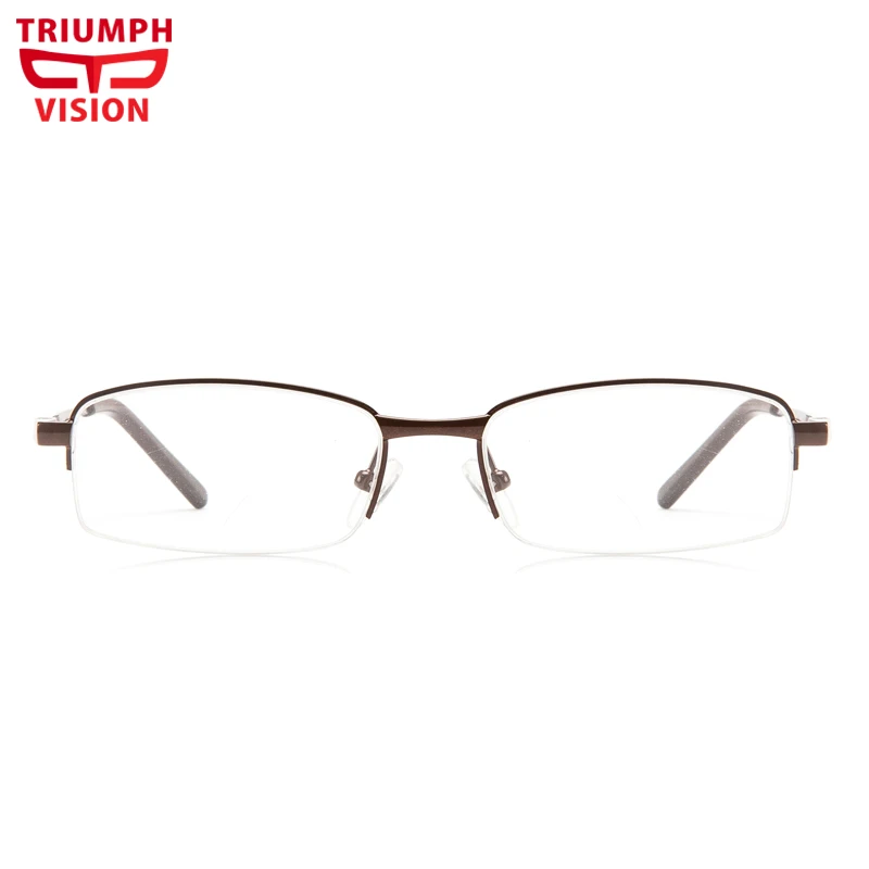 Мужские фотохромные очки TRIUMPH VISION Прямоугольная оправа полуоправа диоптрийные