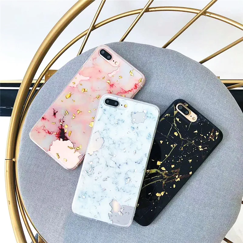Мраморная текстура для iPhone XS Роскошный чехол телефона s 6 7 8 6s Plus plus X XR Max