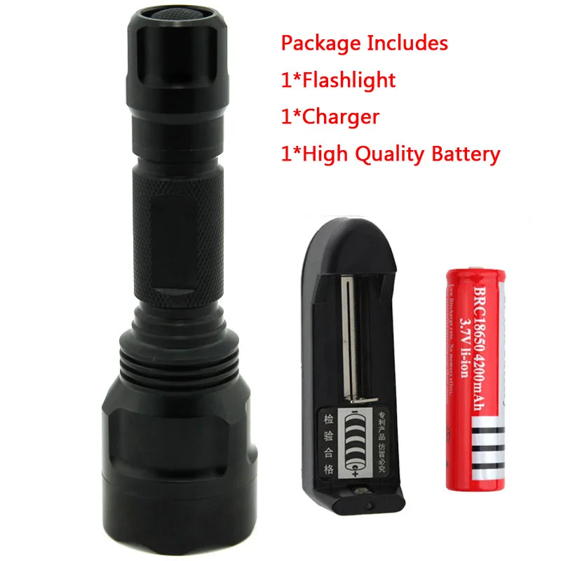 Мощный светодиодный фонарик XML T6 XM-L2 водонепроницаемый | Лампы и освещение