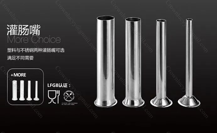 Коммерческий горизонтальный 5л колбасный Наполнитель из нержавеющей стали|steel