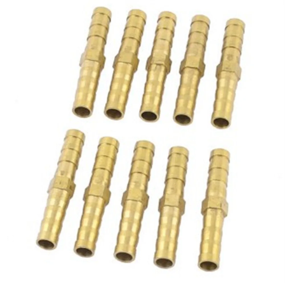 Прямой быстроразъемный латунный штуцер для шланга 6 мм 10 шт.|fitting barb|fittings brassfitting hose
