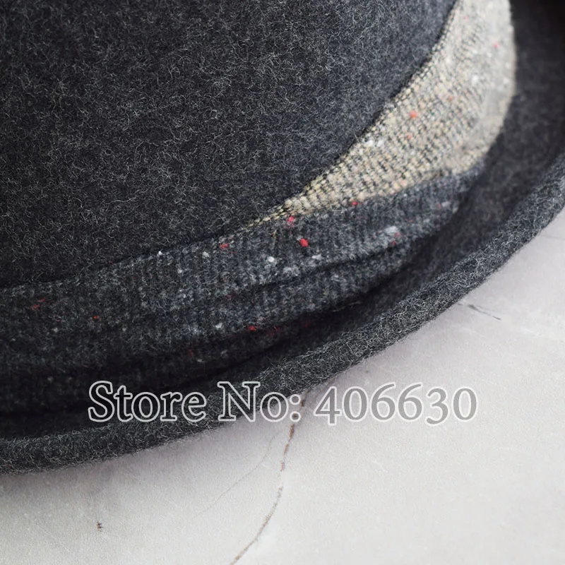Winter High Quality Mens Wool Felt Fedora Hats Chapeu Masculino Panama Jazz Trilby Hats Free Shipping PWFE046