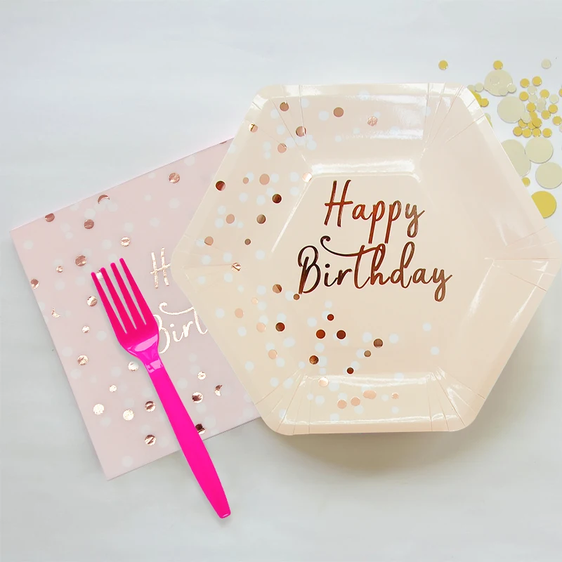 

Omilut Baby Shower Girl Disposable Cup/Plate/Napkin Happy Birthday Party Kid Wedding Decoration Anniversary Party Supplie