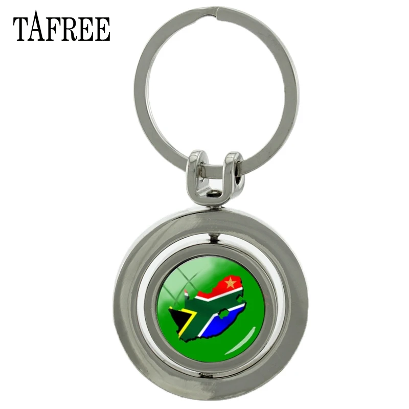 Вращающаяся подвеска TAFREE в виде карты Южной Африки брелок с уникальным дизайном