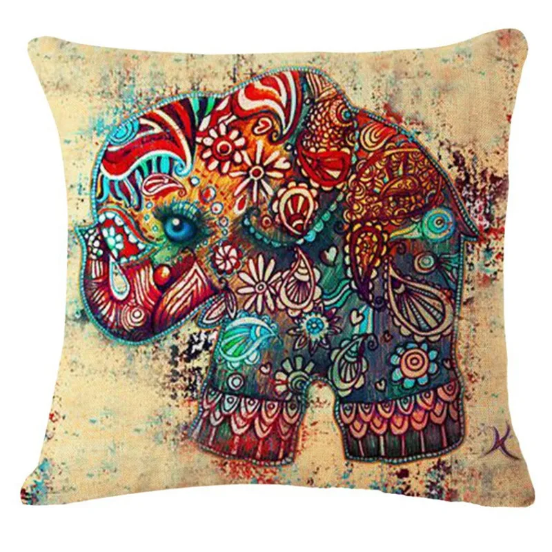 2018 Африканский слон Модный Новый чехол для подушки с принтом дерева кровати