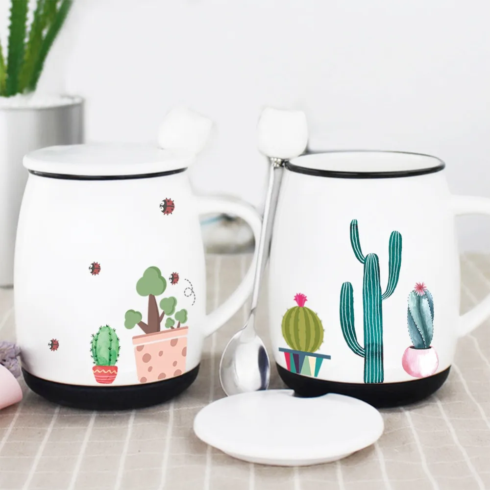 % new Vinyl Prickly pear Potted plant rainbow butterfly grass mushroom flower bee animal switch wall stickers Art poster | Дом и сад