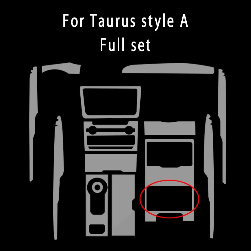 Автомобильная Наклейка для Ford aurus прозрачная промотированная пленка из ТПУ