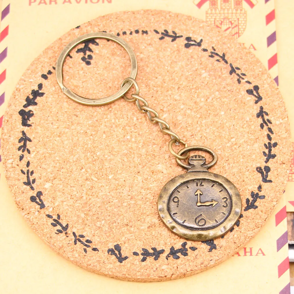 Новая мода бронзовая подвеска металлические цепочки для ключей аксессуары 28 мм