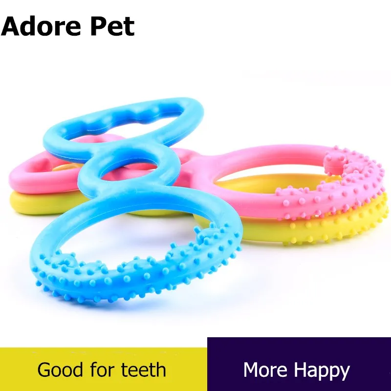 Adore 2017 Pet игрушки TPR устойчивы укуса кольцо собака игрушка зубы мяч ароматный