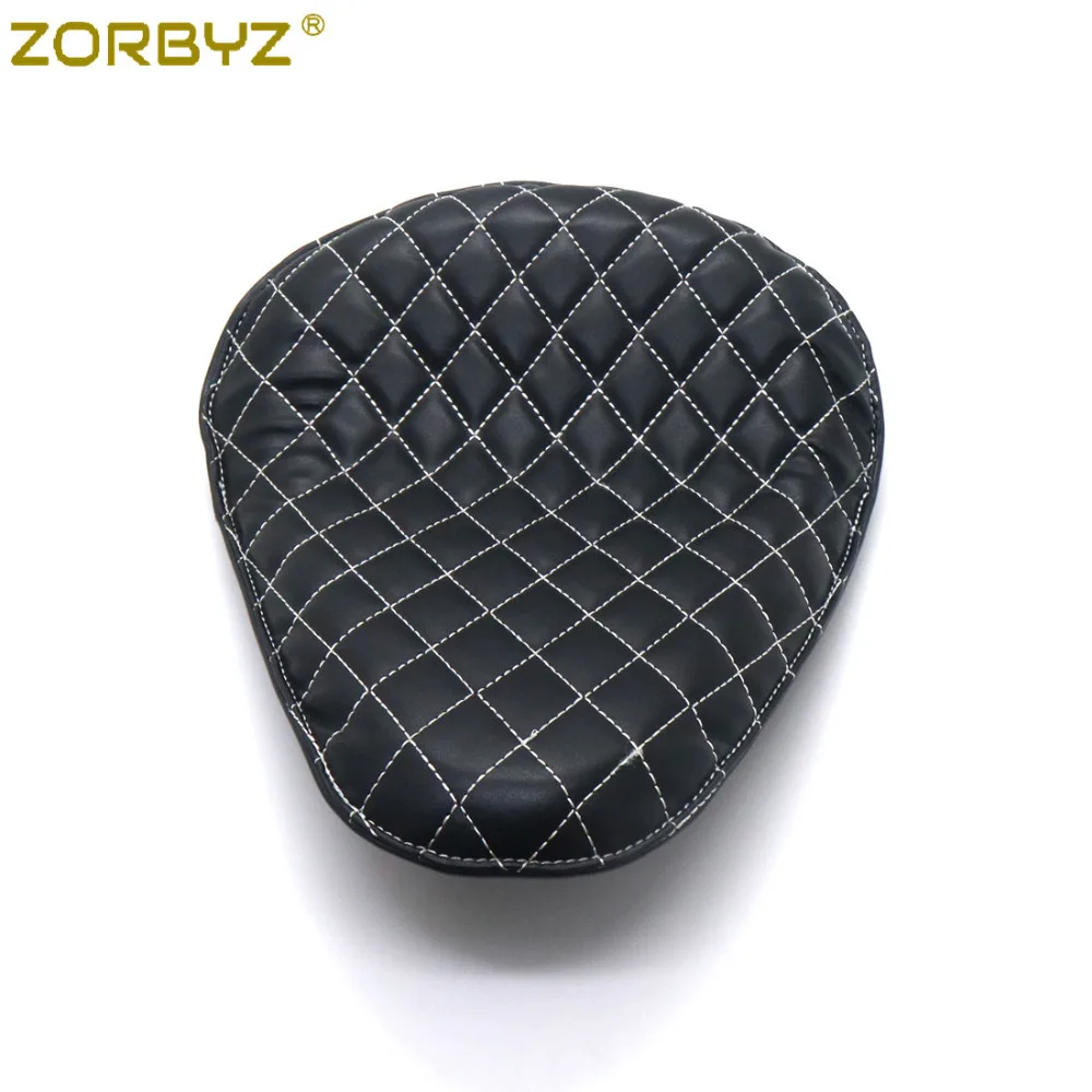 ZORBYZ мотоциклетное черное сиденье для водителя из синтетической кожи с