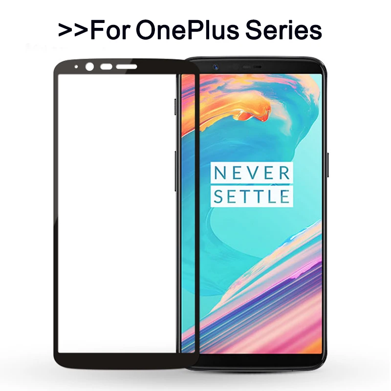 Защитное стекло для OnePlus 6 6T защита экрана закаленное 5 5T 3 3T полное покрытие trempe verre