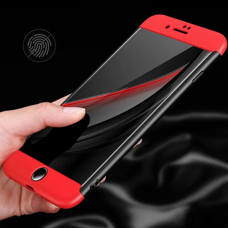 Чехол для мобильного телефона iphone 6s 360 градусов Полная защита 3 в 1 Жесткая задняя