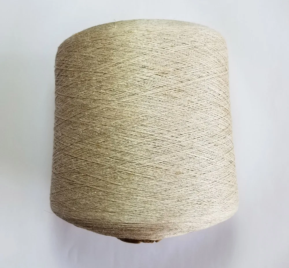 100% натуральный льняной пряжи 1ply Диаметр около 0.5 мм вес 250 г/конус трикотажной