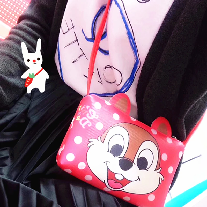 Детский плюшевый рюкзак Disney Mickey Minnie мини-кошелек детские сумки на плечо