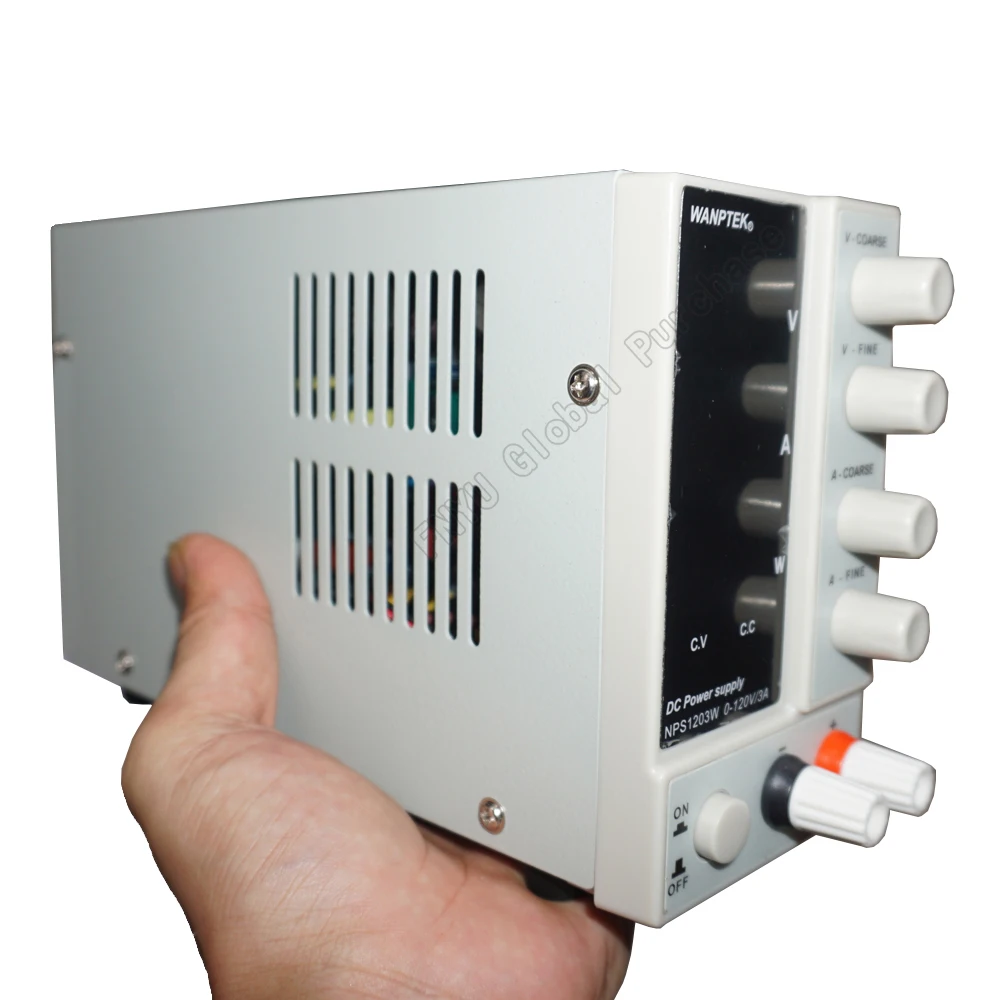 NPS1203W Мини DC Регулируемый источник питания 120V 3A дисплей цифровой лабораторный