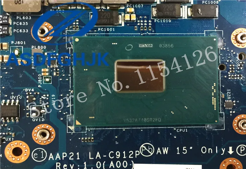 Материнская плата для ноутбука CN 0DVV6W DVV6W LA C912P Dell Alienware 17 R3 серии i7 6700HQ