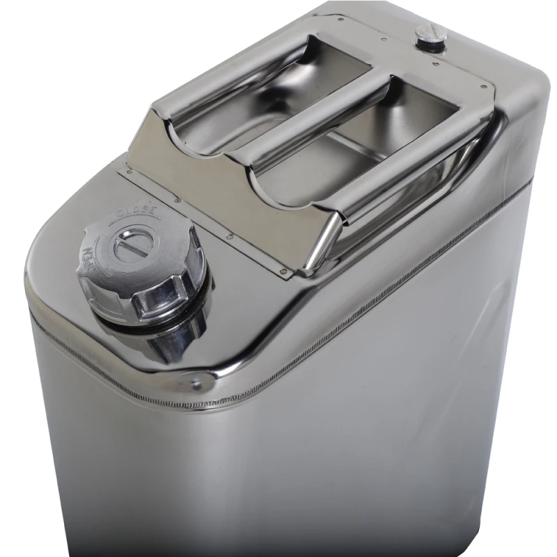 5 галлонов 0 8 мм 20L Jerry Can 304 бензиновый газ может нержавеющая сталь топливная бак
